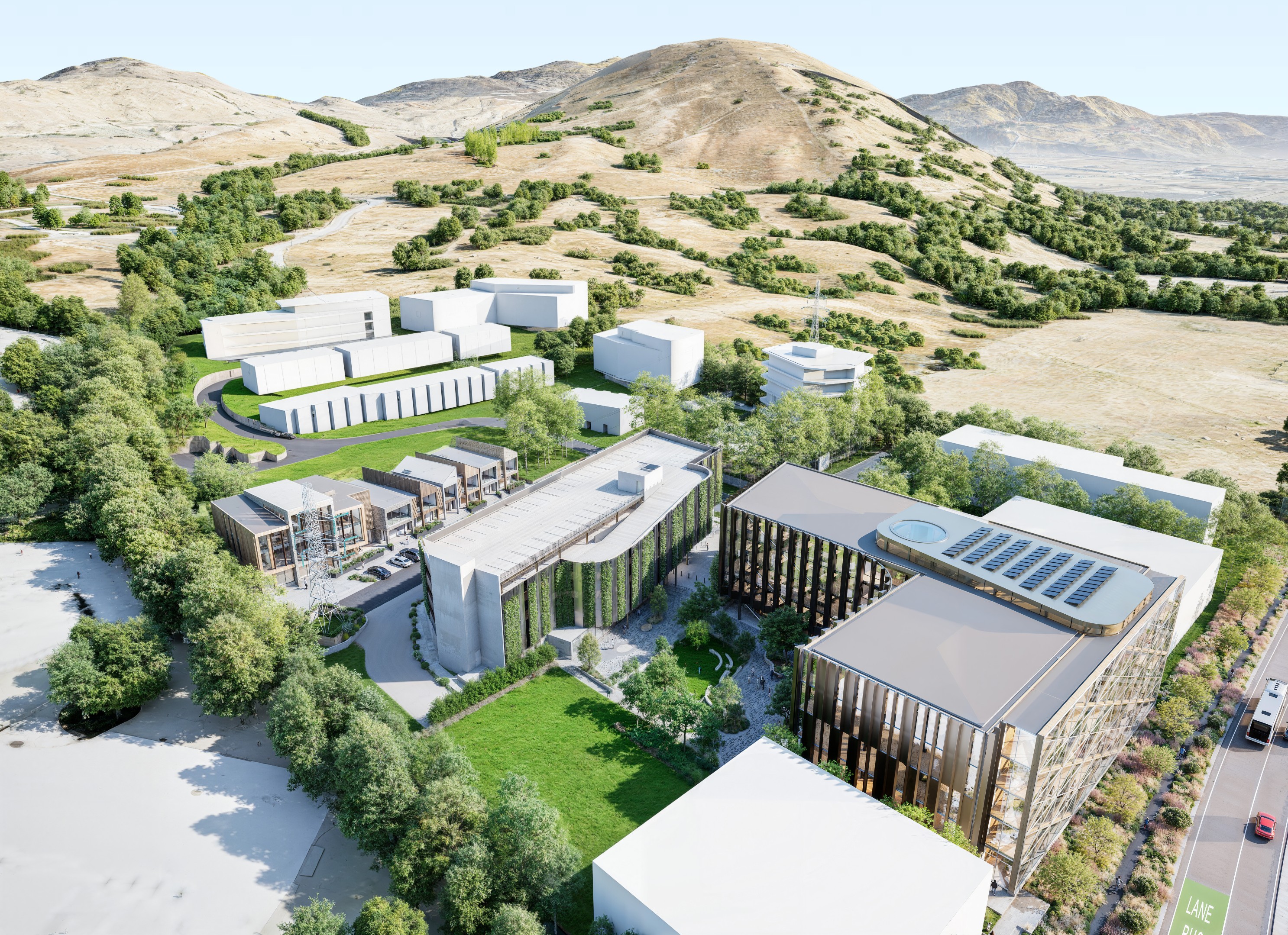 Aerial precinct perspective