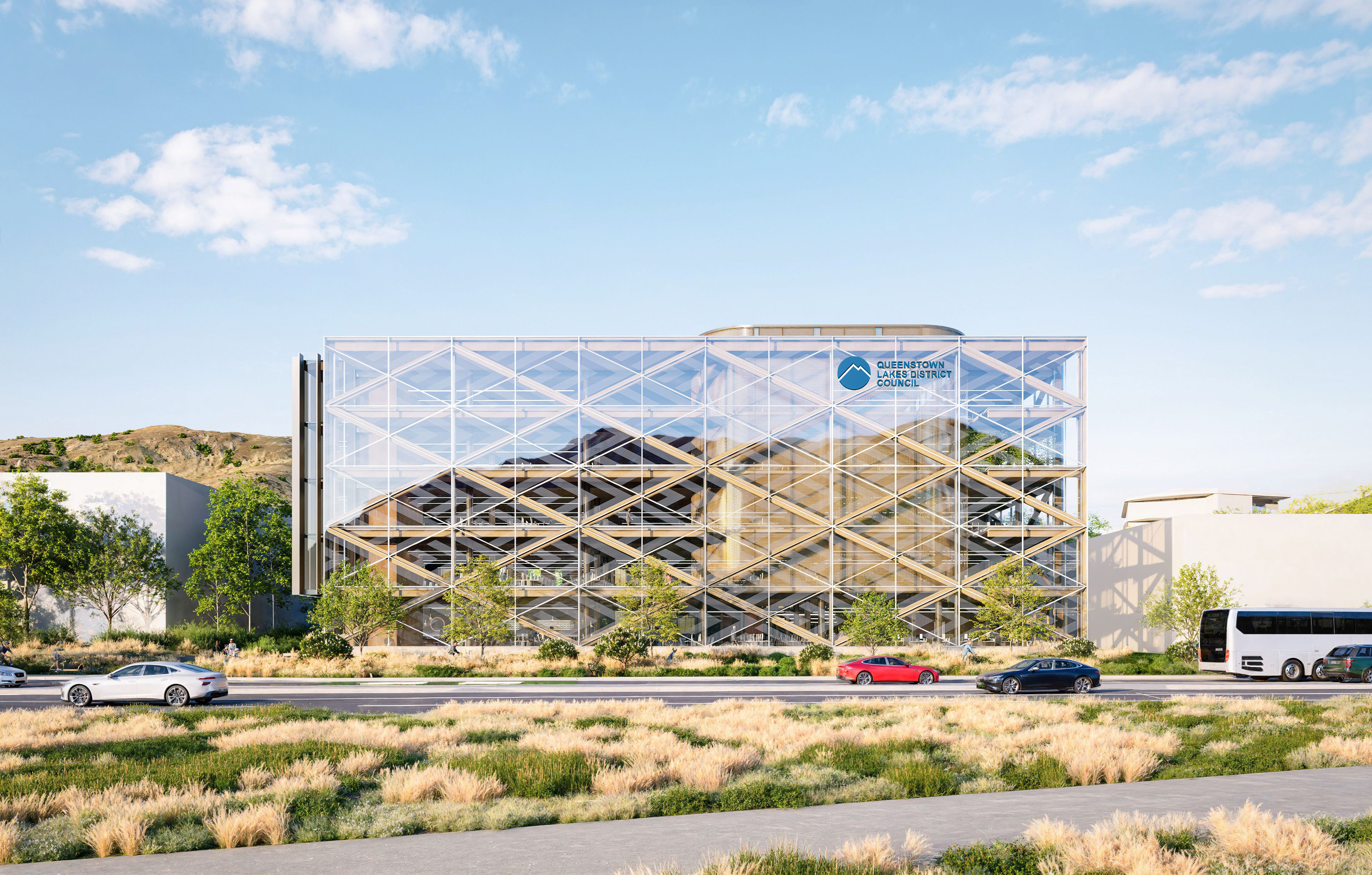 Waipuna Rise Office & Showroom Building front elevation