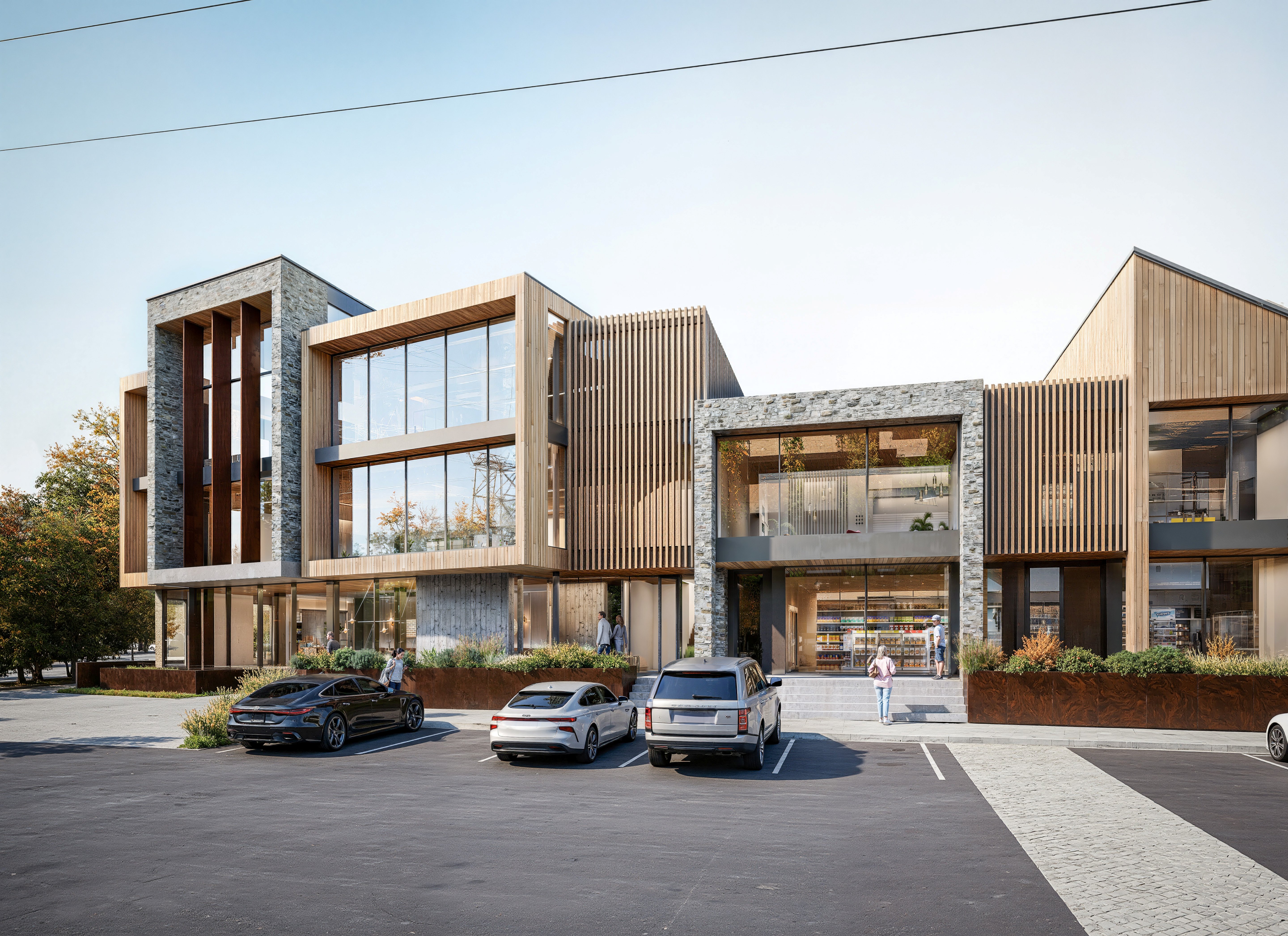 Waipuna Rise Commercial B2 exterior render