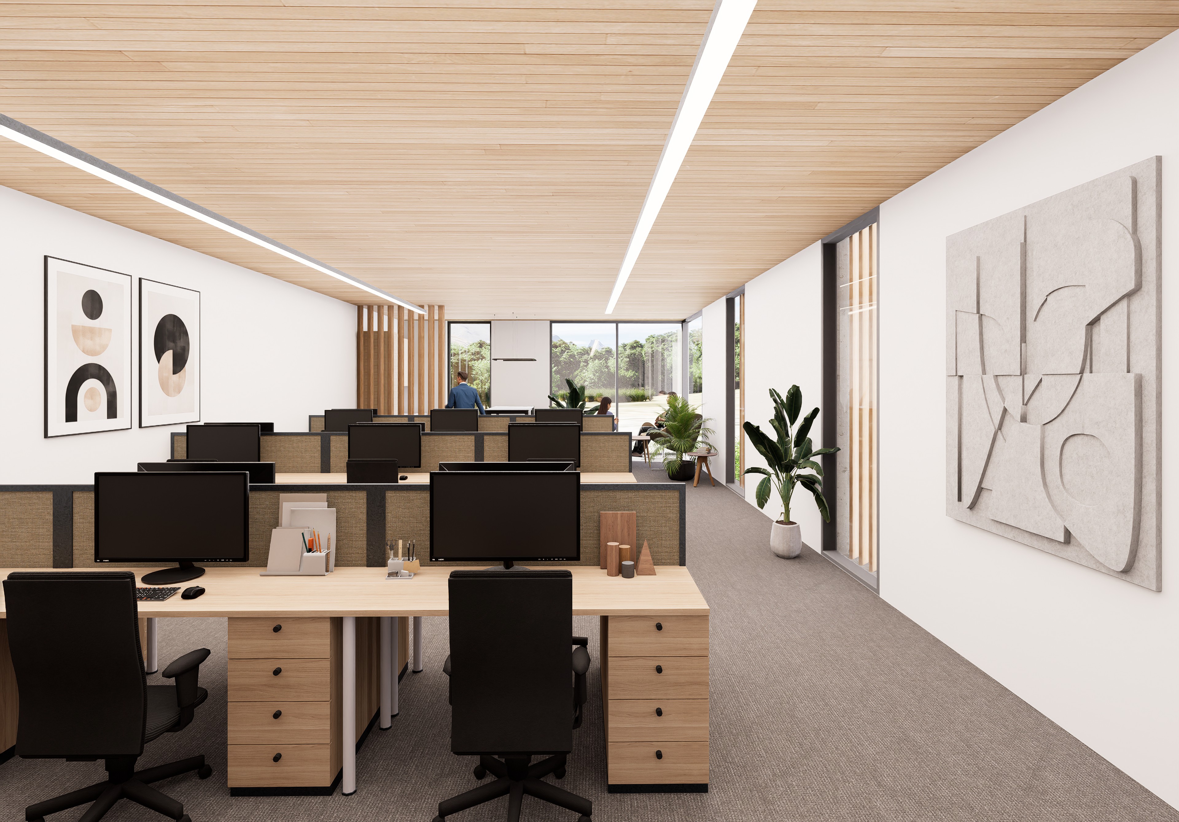 Commercial B2 Unit 1-1A interior render 2
